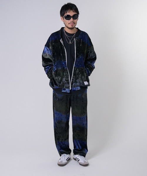 EFFECTEN（エフェクテン）の「mj10262-Velours Reversible Blouson リバーシブルブルゾン（ブルゾン・メンズ・ブラック×ブルー・FREE）」の13枚目の写真