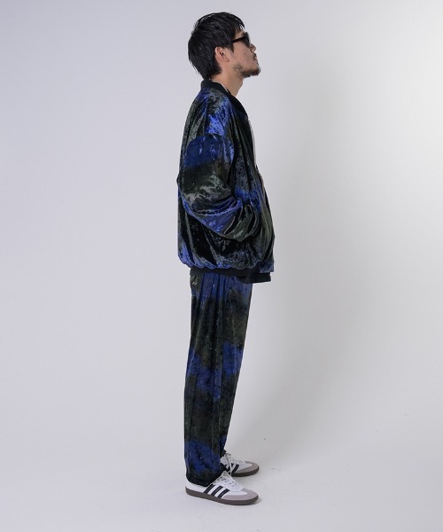 EFFECTEN（エフェクテン）の「mj10262-Velours Reversible Blouson リバーシブルブルゾン（ブルゾン・メンズ・ブラック×ブルー・FREE）」の14枚目の写真