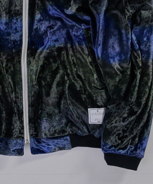 EFFECTEN（エフェクテン）の「mj10262-Velours Reversible Blouson リバーシブルブルゾン（ブルゾン・メンズ・ブラック×ブルー・FREE）」の3枚目の写真