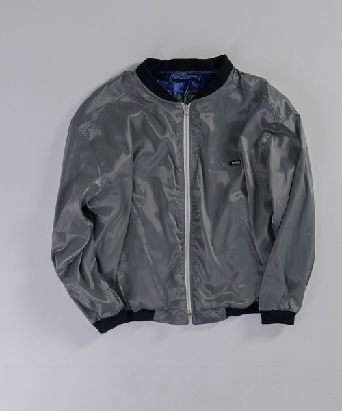 EFFECTEN（エフェクテン）の「mj10262-Velours Reversible Blouson リバーシブルブルゾン（ブルゾン・メンズ・ブラック×ブルー・FREE）」の4枚目の写真