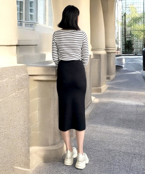 Julia Boutique（ジュリアブティック）の「【22-24.5cm】 ビジュー付き厚底スニーカー（スニーカー・レディース・ブラック/アイボリー・35/36/37/38/39/40）」の12枚目の写真