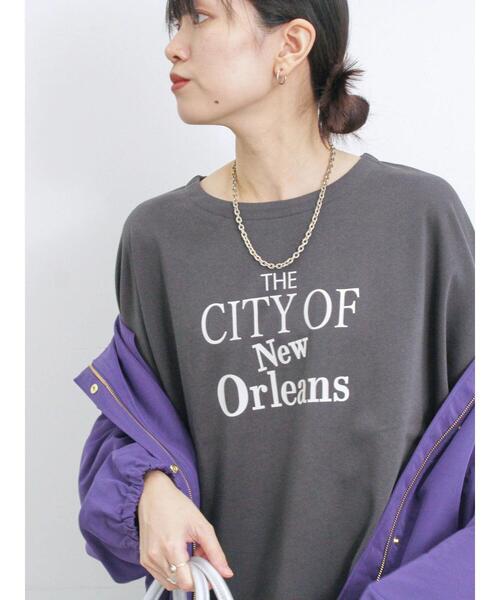 Samansa Mos2 blue（サマンサモスモスブルー）の「ドルマンスリーブ7分袖プルオーバー（Tシャツ/カットソー・レディース・シルバーグレー/イエロー/オフホワイト/チャコールグレー/ブルー・F）」の2枚目の写真