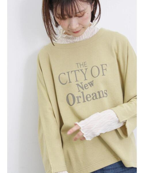 Samansa Mos2 blue（サマンサモスモスブルー）の「ドルマンスリーブ7分袖プルオーバー（Tシャツ/カットソー・レディース・シルバーグレー/イエロー/オフホワイト/チャコールグレー/ブルー・F）」の5枚目の写真