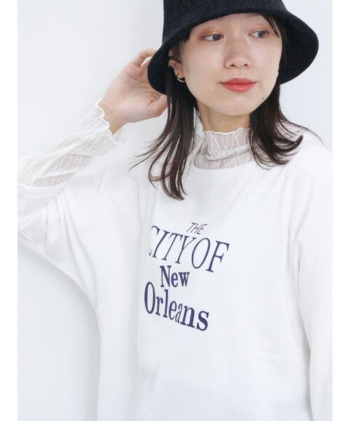 Samansa Mos2 blue（サマンサモスモスブルー）の「ドルマンスリーブ7分袖プルオーバー（Tシャツ/カットソー・レディース・シルバーグレー/イエロー/オフホワイト/チャコールグレー/ブルー・F）」の8枚目の写真