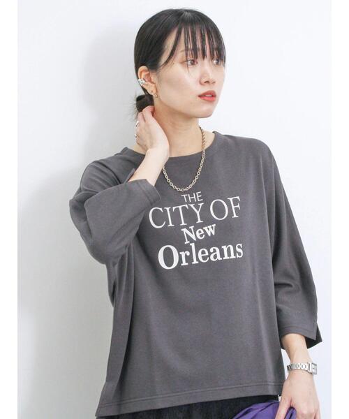 Samansa Mos2 blue（サマンサモスモスブルー）の「ドルマンスリーブ7分袖プルオーバー（Tシャツ/カットソー・レディース・シルバーグレー/イエロー/オフホワイト/チャコールグレー/ブルー・F）」の15枚目の写真