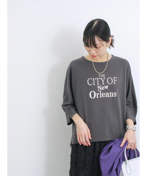 Samansa Mos2 blue（サマンサモスモスブルー）の「ドルマンスリーブ7分袖プルオーバー（Tシャツ/カットソー・レディース・シルバーグレー/イエロー/オフホワイト/チャコールグレー/ブルー・F）」の17枚目の写真