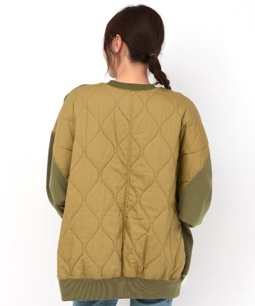 チチカカ(チチカカ)の「スウェット×キルティングプルオーバー(スウェット・レディース・アイボリー/カーキ/ボルドー・FREE)」の14枚目の写真