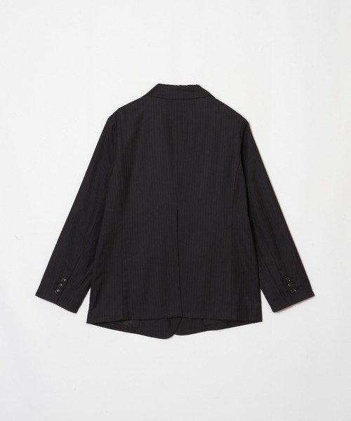 ENCIRCLE（エンサークル）の「【ENCIRCLE/エンサークル】Loose pin stripe w jk / ルーズピンストライプダブルジャケット（テーラードジャケット・レディース・ブラック/グレー・FREE）」の9枚目の写真