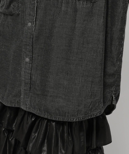 niko and...（ニコアンド）の「コーデュロイポケットシャツ（シャツ/ブラウス・レディース・チャコール/パープル/ナチュラル/ピンク・FREE）」の21枚目の写真