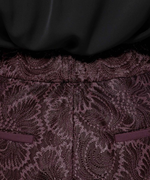 HARE（ハレ）の「レースレイヤードフレアパンツ(HARE)（その他パンツ・レディース・ブラック/ワインレッド・FREE）」の19枚目の写真