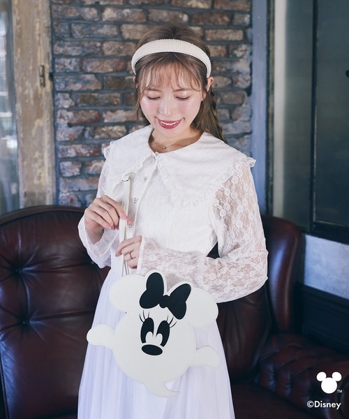 ミニーさん専用　ブラック＆ホワイトコーデ　ドールチャーム　ハンドメイド ミニーさん専用 ブラック＆ホワイトコーデ ドールチャーム