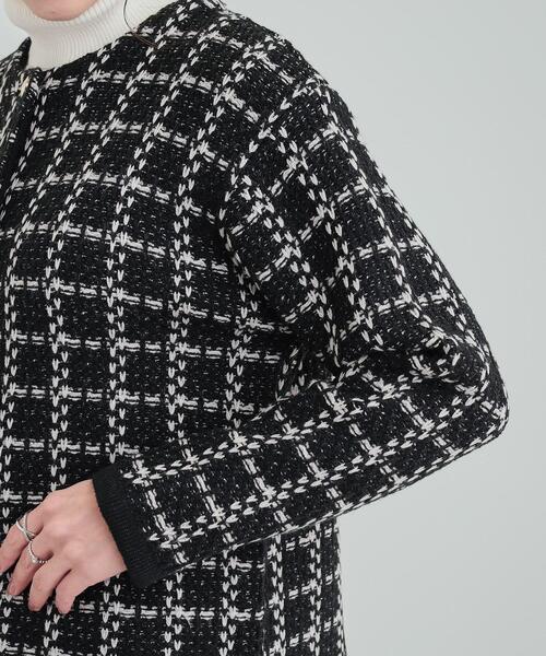 DRESKIP(ドレスキップ)の「◆上品で華やかに ラメツイード調 ニットカーディガン(カーディガン/ボレロ・レディース・ベージュ系その他3/ブラック/ブラック系・03/04/02)」の16枚目の写真