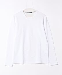 HIDEAWAYS NICOLE | バイヤスケーブルブリスターVネックプルオーバー(Tシャツ/カットソー)