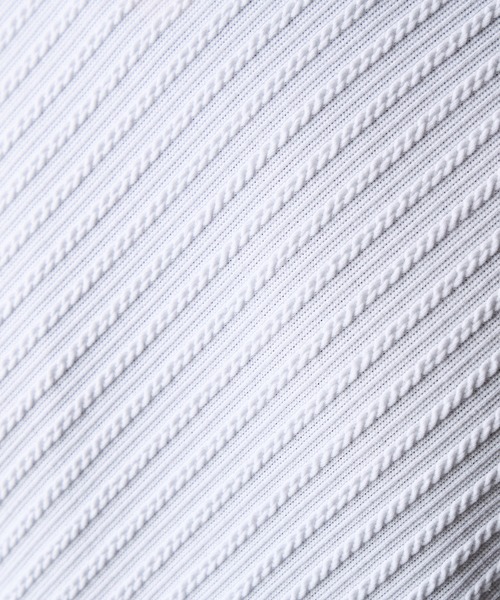 HIDEAWAYS NICOLE（ハイダウェイニコル）の「バイヤスケーブルブリスターVネックプルオーバー（Tシャツ/カットソー・メンズ・ボルドー/オフホワイト/ブラック・MEDIUM/LARGE/X-LARGE）」の13枚目の写真