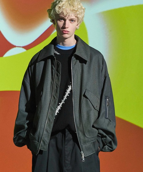 UNISEX》【Italian Dead Stock Fabric】Prime-Over G-1 Flight