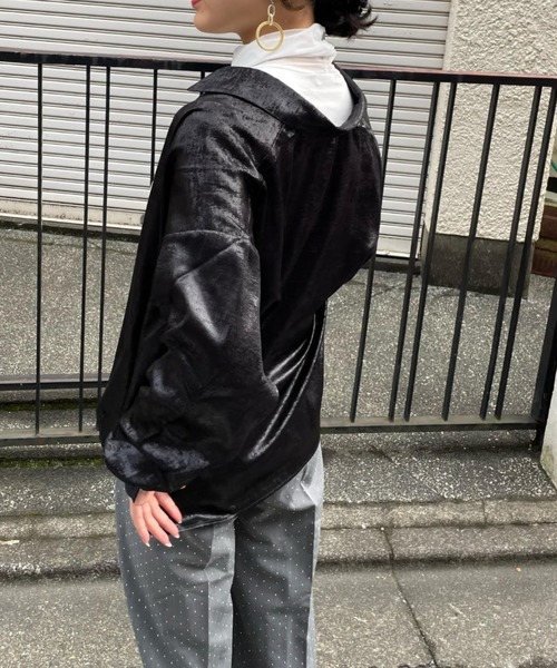 ketty cherie(ケティシェリー)の「シアー切り替えハイネックインナー≪手洗い可能≫(Tシャツ/カットソー・レディース・ブラック/ホワイト・M)」の17枚目の写真