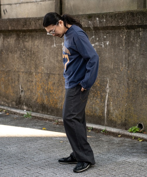 POWER TO THE PEOPLE（パワートゥーザピープル）の「ナンバリング フットボールロンT（Tシャツ/カットソー・メンズ・ワイン/ライトグレー/ネイビー・M/L）」の18枚目の写真