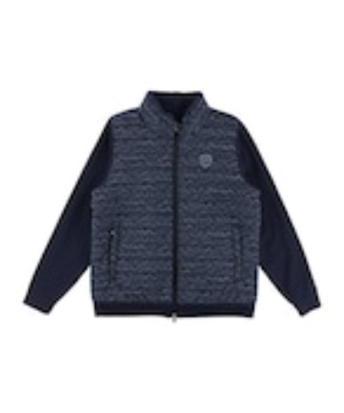 WOMENS レイヤーロゴプリント シンセティックダウンブルゾン