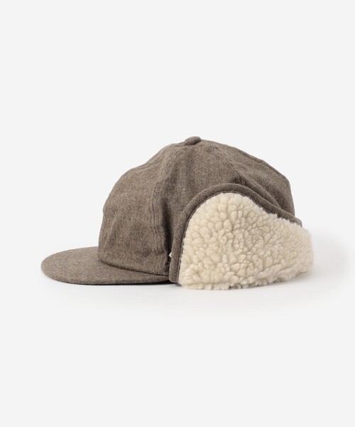 DANTON（ダントン）の「DANTON |  ボア 6パネルキャップ（キャップ・レディース・ブラウン/ブラック・F）」の4枚目の写真