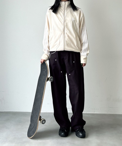 UNDERSTATEMENTs（アンダーステイトメント）の「【ユニセックス】ダブルニーペインターストレートワイドスラックス（スラックス・メンズ・ブラック系その他/グレー・SMALL/LARGE/MEDIUM）」の17枚目の写真