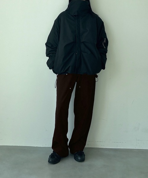 UNDERSTATEMENTs（アンダーステイトメント）の「【ユニセックス】ダブルニーペインターストレートワイドスラックス（スラックス・メンズ・ブラック系その他/グレー・SMALL/LARGE/MEDIUM）」の22枚目の写真