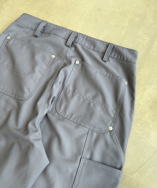 UNDERSTATEMENTs（アンダーステイトメント）の「【ユニセックス】ダブルニーペインターストレートワイドスラックス（スラックス・メンズ・ブラック系その他/グレー・SMALL/LARGE/MEDIUM）」の3枚目の写真