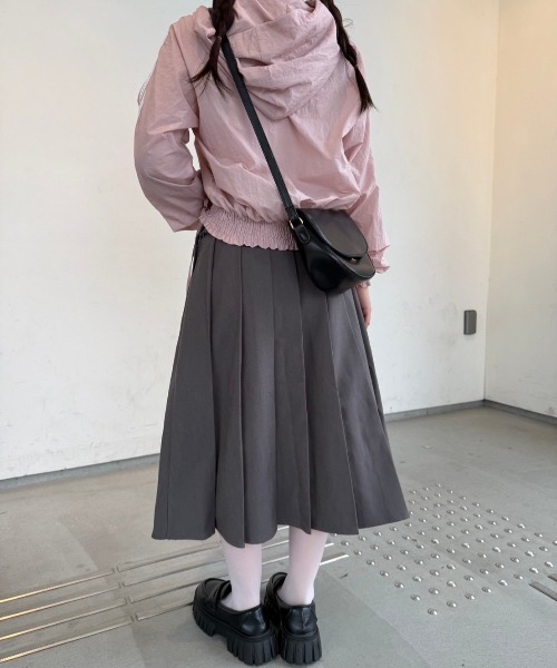 nemne store(ネンネストア)の「【Sepup】ウェストフリルプリーツミディスカート(スカート・レディース・ブラック/グレー・SMALL/MEDIUM)」の14枚目の写真