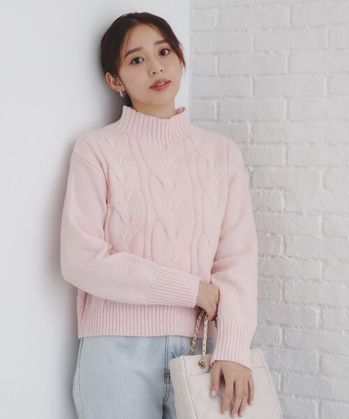 ♦︎【un peu. 】ワールド新品未使用 ニットコート 大人可愛い XL セール】ニットメルトン2WAYアレンジカラーミドル丈カラーコート