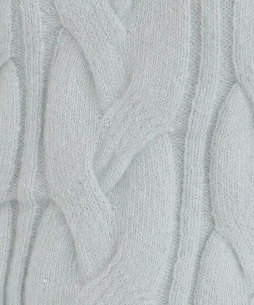 index（インデックス）の「◆《美人百花掲載》スパンコールケーブルニット【洗濯機洗い可】（ニット/セーター・レディース・アイボリー系5/ライトグレー系5/チャコール/ピンク系1・00）」の20枚目の写真