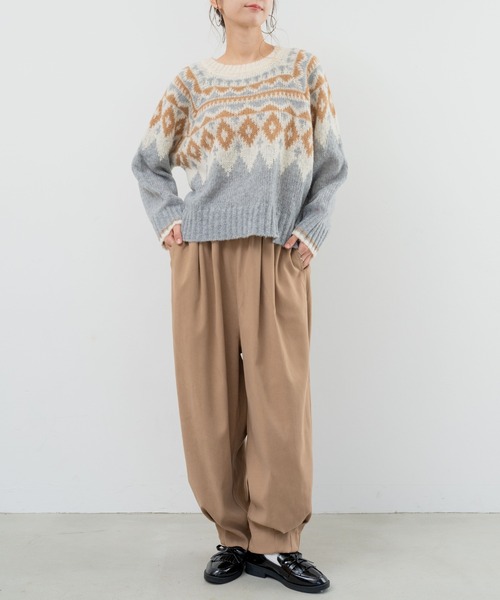 refinedworks（リファインドワークス）の「【refinedworks】リファインドワークスで人気のエッグパンツをリニューアル！（その他パンツ・レディース・ベージュ/チャコールグレー/カーキ・FREE）」の15枚目の写真