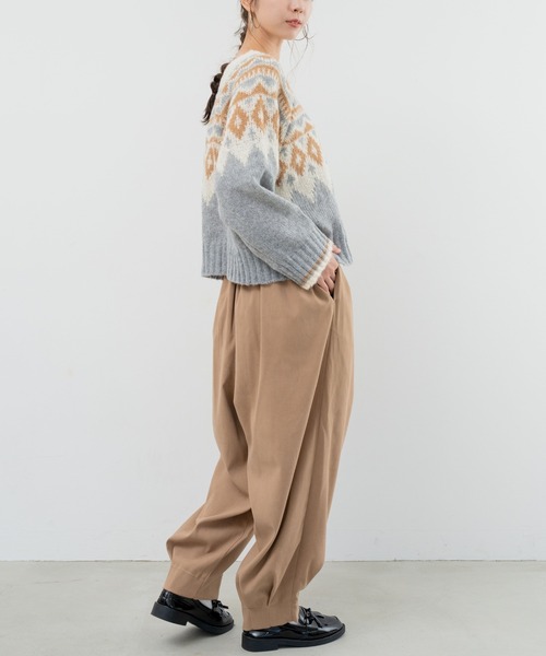 refinedworks（リファインドワークス）の「【refinedworks】リファインドワークスで人気のエッグパンツをリニューアル！（その他パンツ・レディース・ベージュ/チャコールグレー/カーキ・FREE）」の19枚目の写真