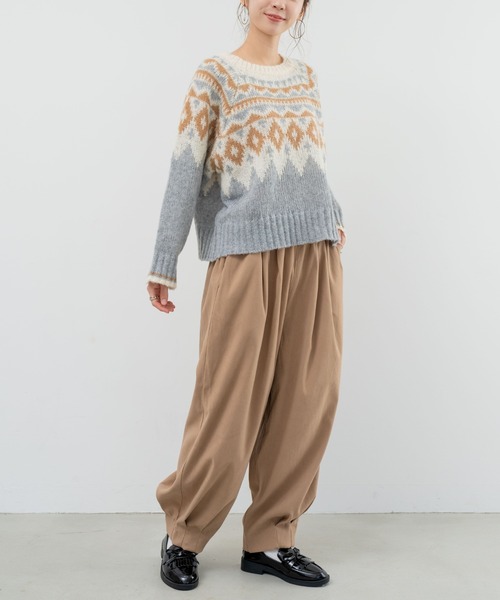 refinedworks（リファインドワークス）の「【refinedworks】リファインドワークスで人気のエッグパンツをリニューアル！（その他パンツ・レディース・ベージュ/チャコールグレー/カーキ・FREE）」の20枚目の写真