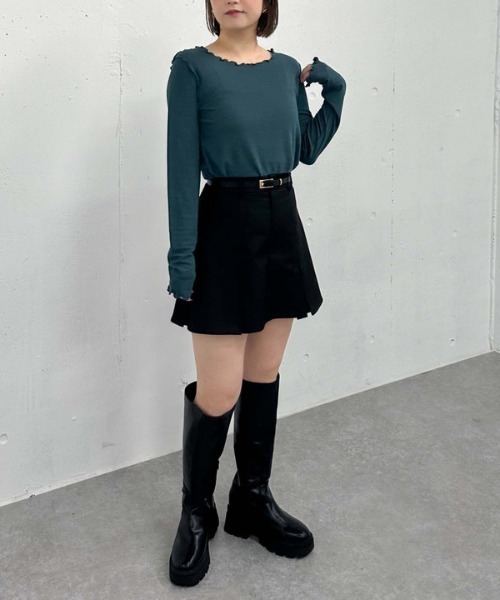 archives(アルシーヴ)の「アウトメロークルーネックカットプルオーバー(Tシャツ/カットソー・レディース・ブラック/オフホワイト/ワインレッド/ダークブルー・MEDIUM)」の13枚目の写真