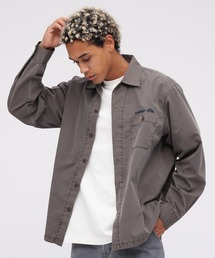 《WEB限定》FADED ONE POINT WORK SHIRT / フェイデッド ワンポイント ワークシャツ / AVIREX / アヴィレックス