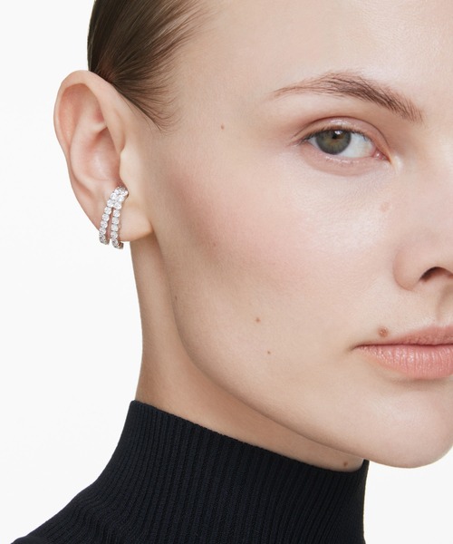 【SWAROVSKI】Matrix イヤーカフピアス 公式】【スワロフスキー】Matrix イヤーカフ ラウンドカット