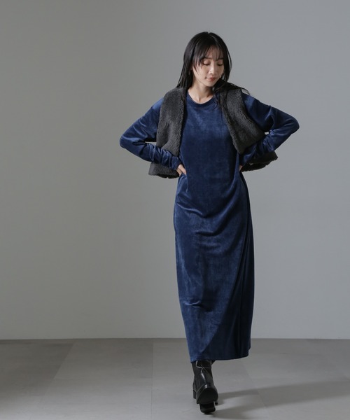 NANO universe（ナノユニバース）の「ライトボアクロップドジレ（ベスト・レディース・ブラック/グレー/アイボリー・FREE）」の16枚目の写真