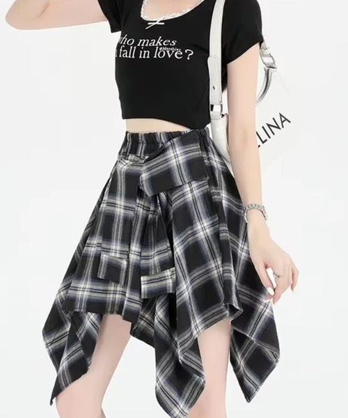 sevens(セブンズ)の「【sevens】シャツ風チェックミニスカート(スカート・レディース・イエロー/ネイビー・FREE)」の15枚目の写真