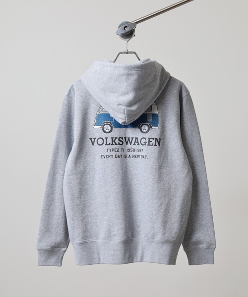 Volkswagen(フォルクスワーゲン)の「VOLKS WAGEN スウェットフルジップパーカー(パーカー・レディース・ナチュラル/杢グレー/ネイビー・S/M/L/XL)」の8枚目の写真