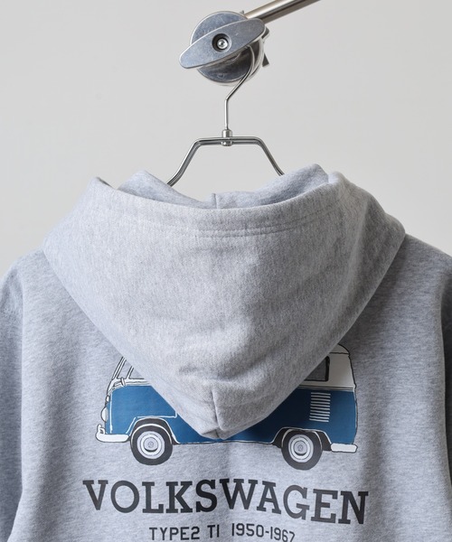Volkswagen(フォルクスワーゲン)の「VOLKS WAGEN スウェットフルジップパーカー(パーカー・レディース・ナチュラル/杢グレー/ネイビー・S/M/L/XL)」の7枚目の写真
