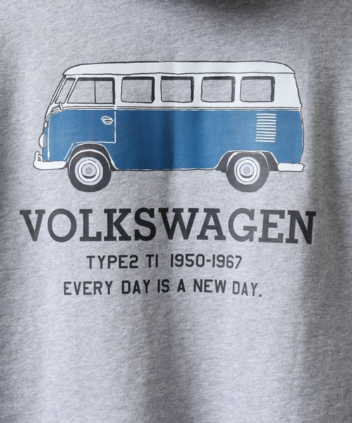 Volkswagen(フォルクスワーゲン)の「VOLKS WAGEN スウェットフルジップパーカー(パーカー・レディース・ナチュラル/杢グレー/ネイビー・S/M/L/XL)」の6枚目の写真