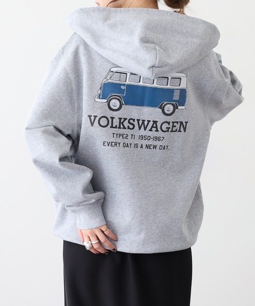 Volkswagen(フォルクスワーゲン)の「VOLKS WAGEN スウェットフルジップパーカー(パーカー・レディース・ナチュラル/杢グレー/ネイビー・S/M/L/XL)」の17枚目の写真