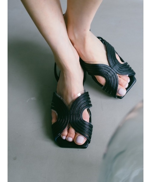 セール】Curve Line Metallic Sandals（サンダル）｜sahara