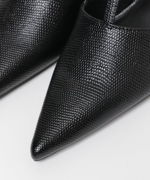 JEANASIS（ジーナシス）の「Tラインポインテッドパンプス/288158（パンプス・レディース・ブラック/ベージュ系その他/シルバー系その他・MEDIUM/LARGE）」の7枚目の写真