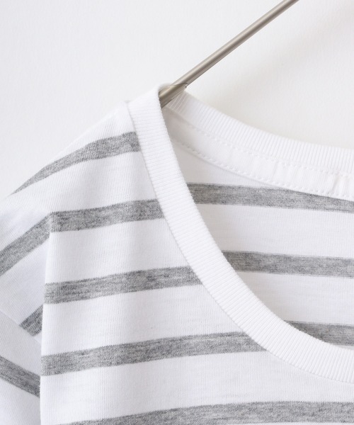 TRUSS(トラス)の「TRUSS ナローボーダーTシャツ(Tシャツ/カットソー・メンズ・ホワイト×ネイビー/ホワイト×ブラック/ホワイト×グレー・XL/L/XS/S/M)」の4枚目の写真
