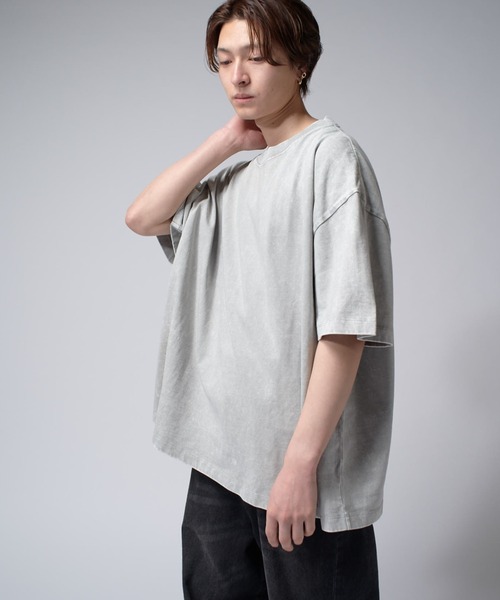 Lui's(ルイス)の「パウダーブリーチBIG Tシャツ(Tシャツ/カットソー・メンズ・ライトグレー/ブラック・FREE)」の17枚目の写真