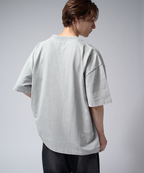 Lui's(ルイス)の「パウダーブリーチBIG Tシャツ(Tシャツ/カットソー・メンズ・ライトグレー/ブラック・FREE)」の15枚目の写真