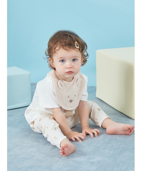 gelato pique（ジェラートピケ）の「【BABY】ベアスタイ（スタイ/よだれかけ・キッズ・ピンク/ベージュ/ブルー・FREE）」の9枚目の写真