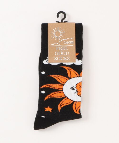 チャイハネ（チャイハネ）の「【チャイハネ】ネイチャーミドルソックス23～25cm（ソックス/靴下・レディース・ブラック/カーキ/オリーブ/ネイビー/パープル/イエロー/レッド/ホワイト・FREE）」の11枚目の写真