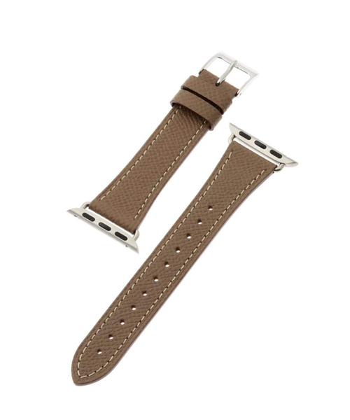 HIROB（ヒロブ）の「【KUROCURRANT / クロカラント】Apple watch belt / Epsom leather（デジタル腕時計・レディース・ブラック/グレー系その他/ホワイト/キャメル/ブルー・FREE）」の3枚目の写真