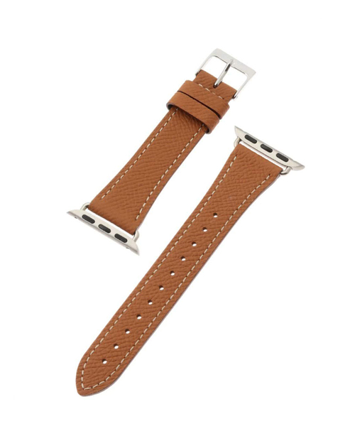HIROB（ヒロブ）の「【KUROCURRANT / クロカラント】Apple watch belt / Epsom leather（デジタル腕時計・レディース・ブラック/グレー系その他/ホワイト/キャメル/ブルー・FREE）」の5枚目の写真